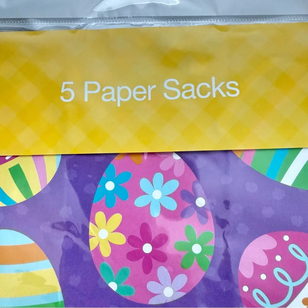 Colorful Easter Egg Paper Sacks